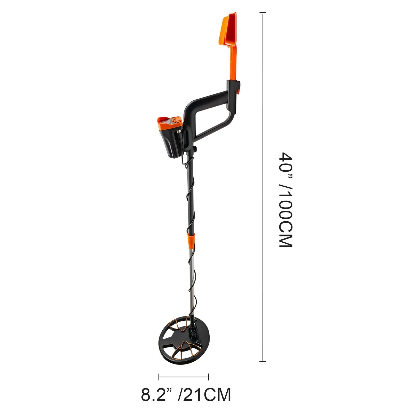 VEVOR Metal Detector Waterproof Disc Metal Detectors Underwater Underground High Accuracy LCD Display Metal Detector for Adults and Children Headphone Automatic Detector (Yellow 3010)